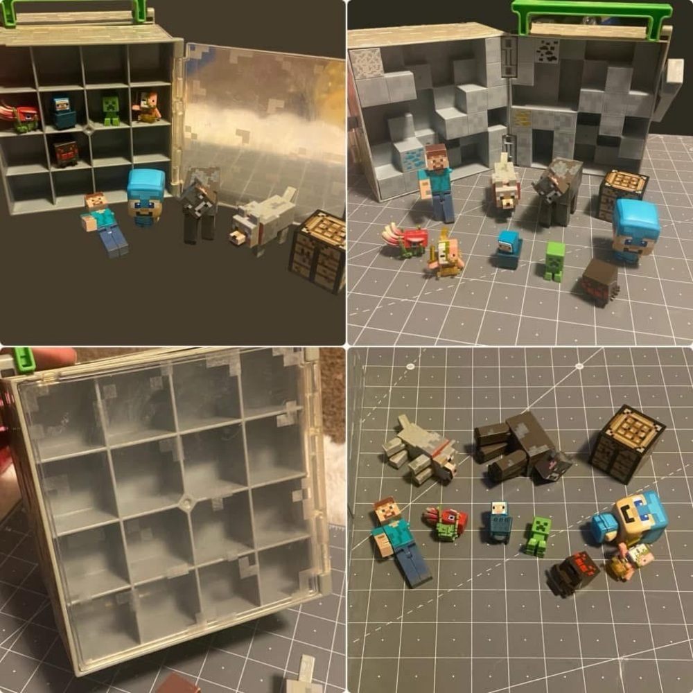 Minecraft Case with 10 figurines